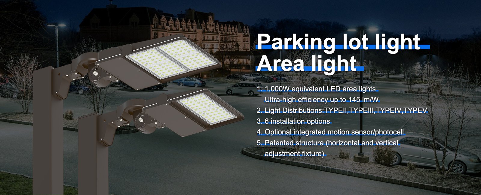 LED Parking lot light Area light